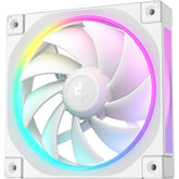 DeepCool FL12 120mm Case Fans, 2150 RPM Fan Speed, 55 CFM Fan Airflow, Fluid Dynamic Bearing Type, 4-Pin PWM Fan Connector, Addressable RGB LED, Single Pack, White