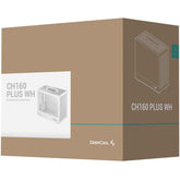Deepcool Ch160 Plus Micro Atx Computer Case, Up To 240mm Radiator & 4x Fan Support, Abs + Spcc + Tempered Glass Materials, White