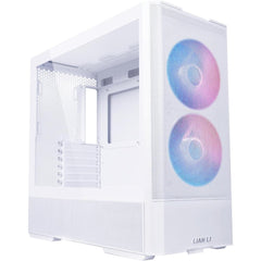 Lian Li Lancool 207 Mid Tower Case, 2x 140mm & 2x 120mm Pre Installed Fan, Up To 360mm Radiator & 8x Fan Support, Steel & 4mm Tempered Glass Support, White