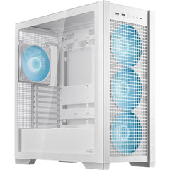 Asus Tuf Gaming Gt302 Argb Mid Tower Case 4x 140mm Argb Fans High Airflow & Static Pressure Interchangeable Side Panel Hidden Conneor Support White - CompuMe