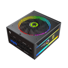 GameMax ARGB 1050W PSU 140mm Fan with ARGB LEDs 80 PLUS Gold Fully Modular - Black