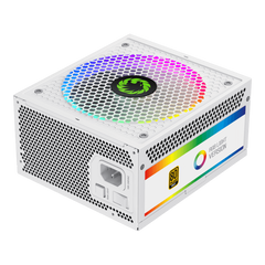 GameMax ARGB 1050W PSU 140mm Fan with ARGB LEDs 80 PLUS Gold Fully Modular - White