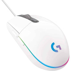Logitech G102 Light Sync Gaming Customizable Rgb Lighting 6 Programmable Buttons Gaming Grade Sensor 8,000dpi Tracking Light Weight White
