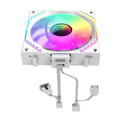 GameMax FN12A-S3I-W, 120mm White frame ARGB Fan x3 120mm Cooling Fan