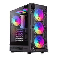 GameMax STARLIGHT 2 AB BLACK Gaming Case