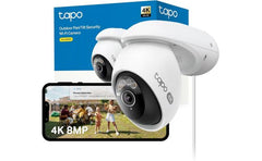 TP-Link Tapo C560WS 4K 8MP Security Camera Outdoor, Outdoor Camera,Local Facial Recognise,Starlight Colour Night,CCTV Camera,IP66,360°AI Detection,WiFi 6,Flexible Storage,Google Home/Alexa,No Monthly fee
