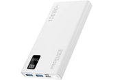 Promate Bolt-10Pro Super-Slim 10000mAh Power Bank 10W USB-C, LED Battery Display and Over Charge Protection -Black