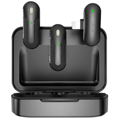 Wiwu Wi Wm002 L Wireless Microphone With Anc Noise Reduion, And Mute Funion Low Latency, Plug And Play, Up To 30m Lightning
