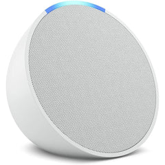 Amazon Echo Pop Gen 1 Built In Alexa Smart Wi Fi & Bluetooth Speaker Balanced Bass Voice Control Loud Sound Glacier White