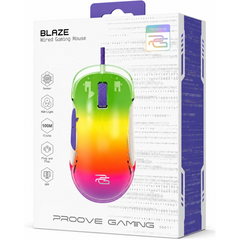 Proove Gaming Blaze Wired Gaming Mouse 12000 DPI - White/Purple