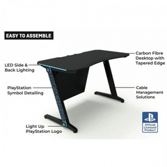 X Rocker PlayStation Gaming Desk LED Lights PC Office Workstation RGB