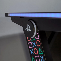 X Rocker PlayStation Gaming Desk LED Lights PC Office Workstation RGB