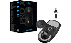 Logitech G Pro X Superlight Wireless Ultra Lightweight 63 Grams Hero 25k Sensor 25,600 Dpi 5 Buttons Black