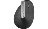 Logitech MX Vertical Wireless Mouse - Ergonomic Design Reduces Muscle Strain, Windows and Apple Computers, Graphite