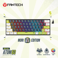 FANTECH ATOM63 MK874V2 MECHANICAL KEYBOARD MORI EDITION BLUE (Double-Shot ABS)