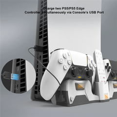 Jys Ys - P5181 for PS5 Host Wall Hanger Base Charging Stand Bracket for Wall Storage
