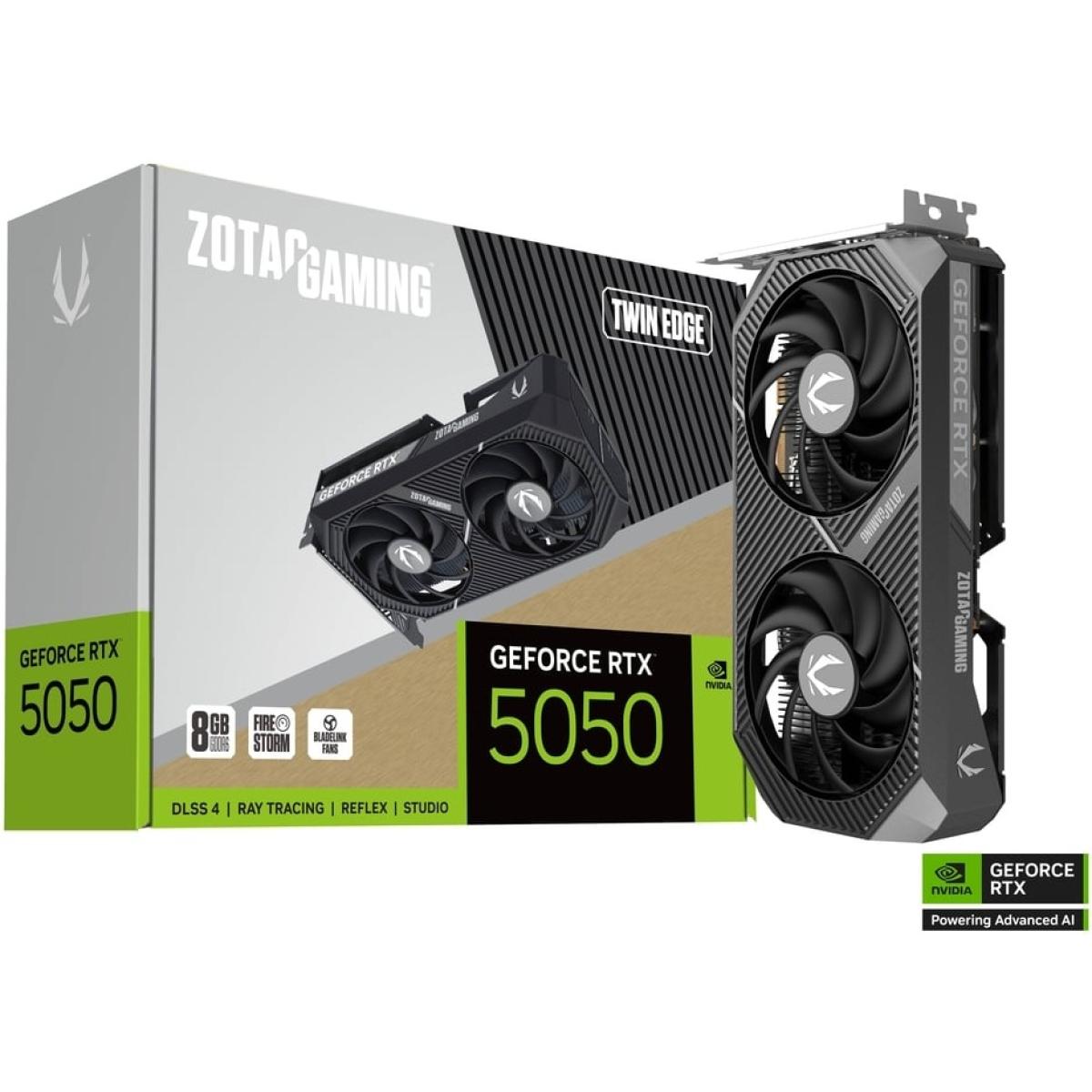 ZOTAC GAMING GeForce RTX 5050 Twin Edge 8GB GDDR6 - Graphics Card | ZT-B50500E-10M | ZOTAC GAMING GeForce RTX 5050 Twin Edge 8GB GDDR6 - Graphics Card | ZT-B50500E-10M |