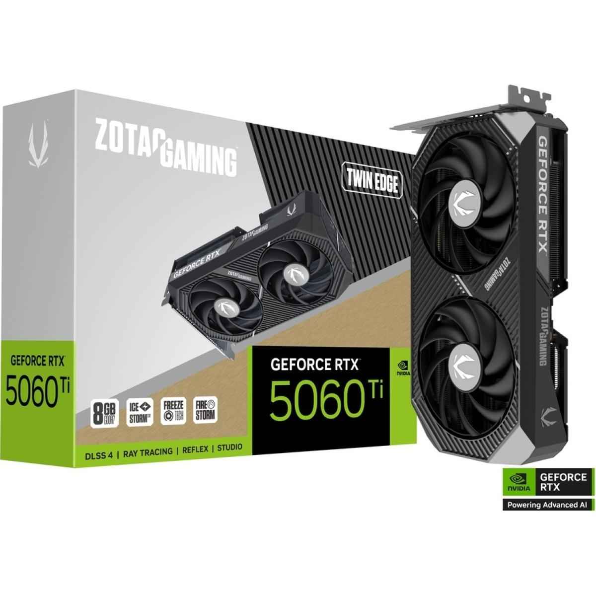 ZOTAC GAMING GeForce RTX 5060 Ti Twin Edge 8GB GDDR7 - Graphics Card | ZT-B50610E-10M |