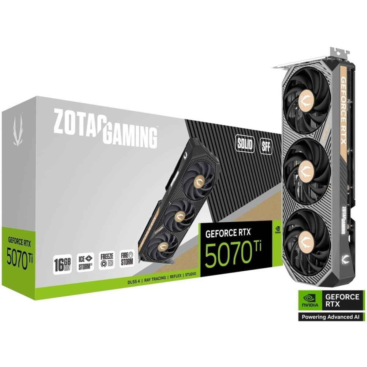 ZOTAC GAMING GeForce RTX 5070 Ti SOLID SFF 16GB GDDR7- Graphics Card | ZT-B50710D3-10P |