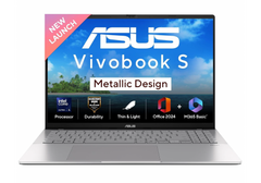 NEW 2025 Laptop ASUS Vivobook S16 Light-Wight Intel Core Ultra 7 Processor 255H Intel Arc Graphics AI Boost NPU up to 13TOPS 16GB DDR5 1TB M.2 16-inch FHD+ IPS 144Hz - Cool Silver