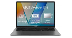 ASUS Vivobook S16,16"IPS FHD+ (1920 x 1200) @144Hz, Intel Core 7 processor 240H, Intel® UHD Graphics, 16GB DDR5 RAM, 512GB M.2 PCIe NVMe Gen4 - Matte Gray Laptop