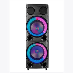 GBT Dual Subwoofer Speaker, 12Inch & Tweeter, Bluetooth & Wireless, Black - PTE212J