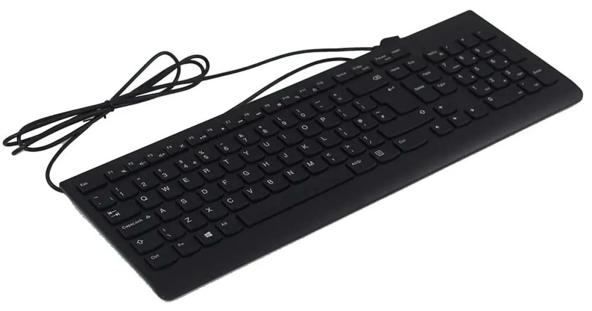 Lenovo Calliope UK USB Slim (Black) Spill Resistant Membrane Keyboard
