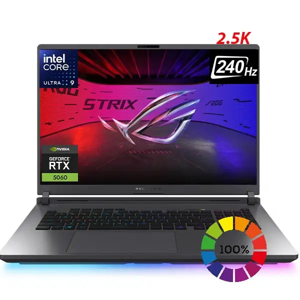 Asus Rog Strix G18 (2025) G815 Gaming Laptop Intel Core Ultra 9 275hx Nvidia Rtx 5060 8gb 18 Inch 2.5k Wqxga 240hz