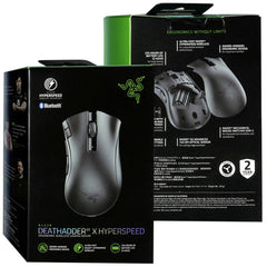 Razer DeathAdder V2 X HyperSpeed Wireless (2.4GHz) Gaming Mouse 14K DPI Optical Sensor Mechanical Switch 235 Hours of Battery w/ 7 Programmable Buttons-Black | RZ01--R3G1 | - CompuMe