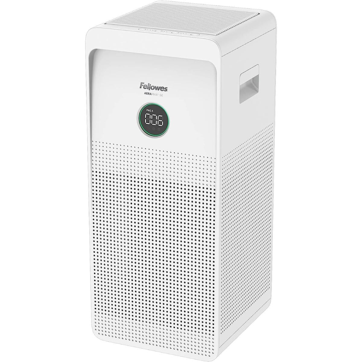 Fellowes Aeramax Se Air Purifier 3 Speed Large Room W/ True Hepa Air Filter & 3 Stage Allergen & Odor Purification 915 Sqft Coverage White