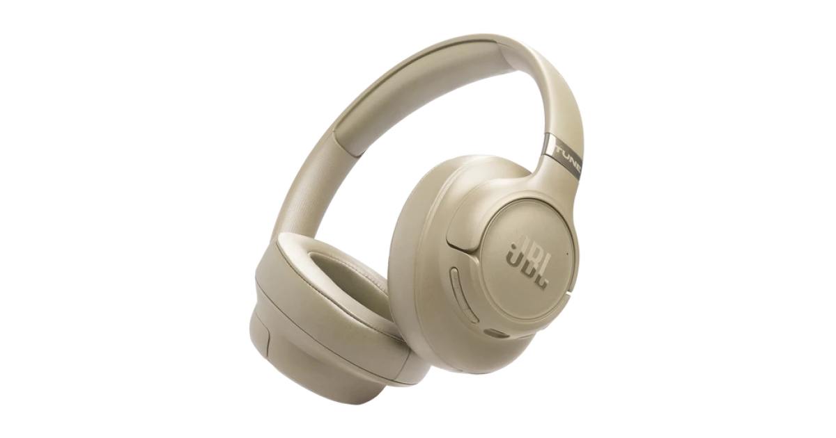 JBL Tune 780NC Wireless Over-Ear Headphones – Active Noise Cancelling | Pure Bass | Beige