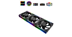 Thermalright TL-M12QR X3 (Black / LED) Balance Performance, Cooling Fan Kit 3in1 / S-FDB Bearing.