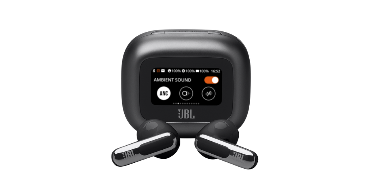 JBL LIVE FLEX 3 True-Adaptive Noise Cancelling Perfect Calls - Black