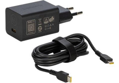 Lenovo GaN Nano 65W USB‑C Adapter with 1.8m Cable – Ultra‑Compact GaN Charger, 91% Efficiency, Universal Fast Power Delivery for ThinkPad, IdeaPad, Yoga