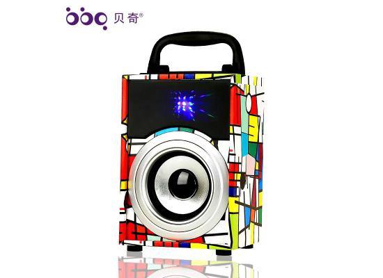 Portable Outdoor KBQ-205 Bluetooth Speaker -Black