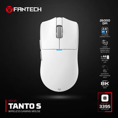 FANTECH WG13S TANTO S TRI-MODE WIRELESS GAMING MOUSE - WHITE