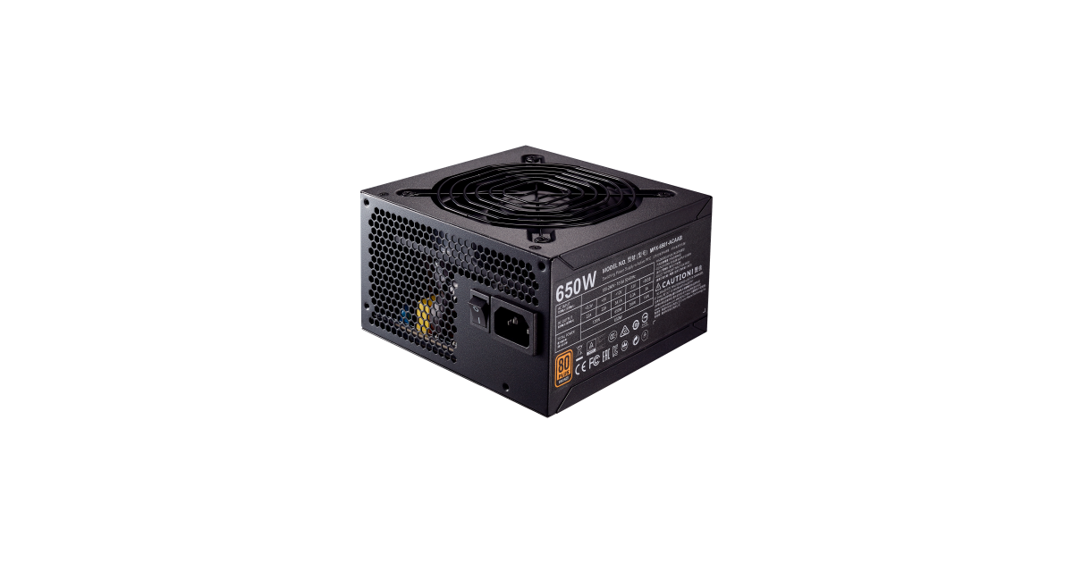 Cooler Master MWE Bronze 650 80 Plus Bronze Certified ATX PSU