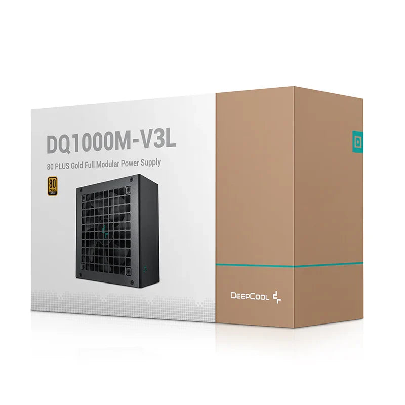 DeepCool DQ1000M-V3L 1000W 80+ Gold Full Modular Power Supply – ATX, 120mm FDB Fan