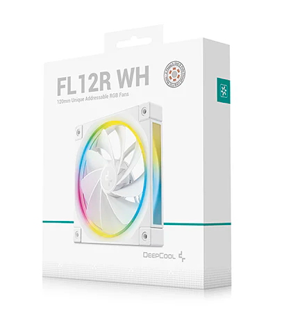 DeepCool FL12R Reversed Fan Blade 120mm Case Fans - White