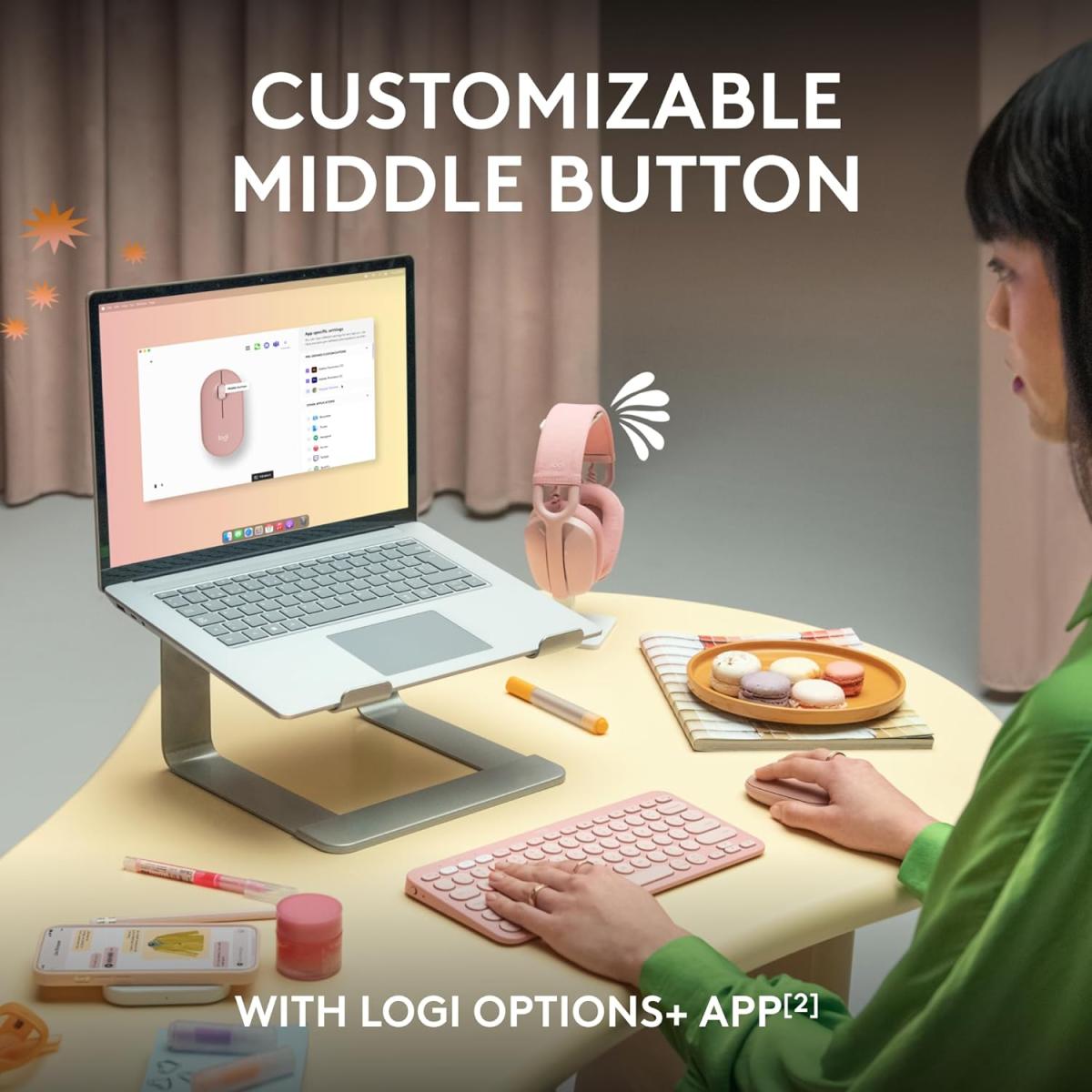 Logitech Pebble 2 M350s Slim Bluetooth Lightweight Customizable Button Quiet Clicks Easy Switch For Windows & Macos Black Logitech Pebble 2 M350s Slim Bluetooth Lightweight Customizable Button Quiet Clicks Easy Switch For Windows & Macos Black