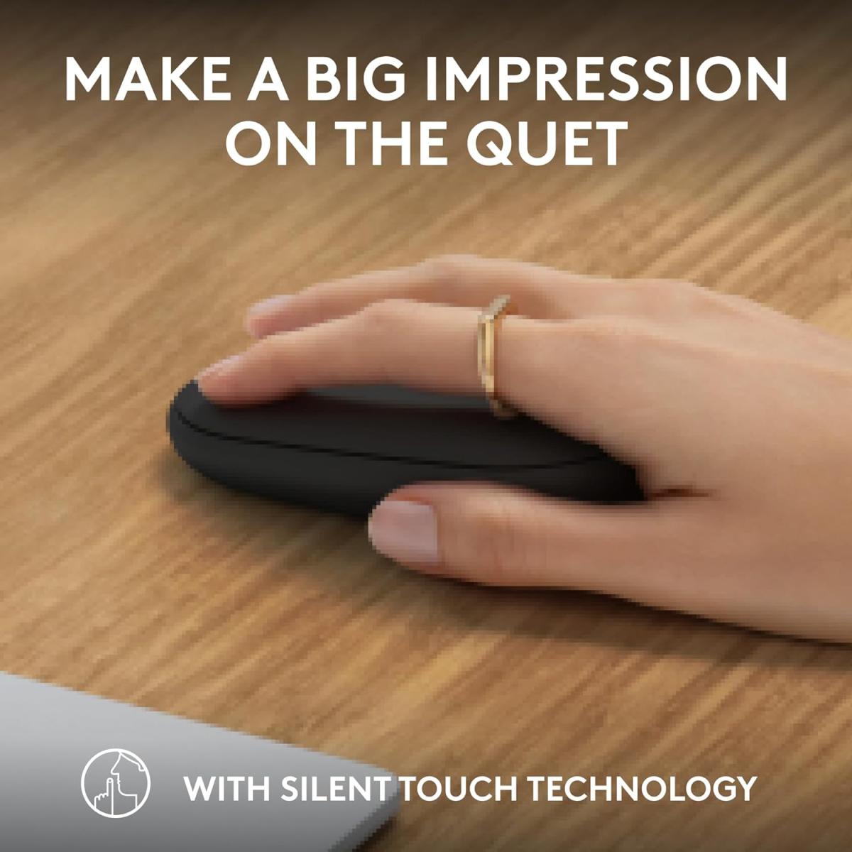 Logitech Pebble 2 M350s Slim Bluetooth Lightweight Customizable Button Quiet Clicks Easy Switch For Windows & Macos Black Logitech Pebble 2 M350s Slim Bluetooth Lightweight Customizable Button Quiet Clicks Easy Switch For Windows & Macos Black