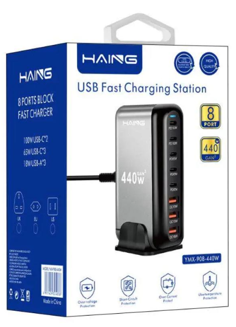 HAING USB Fast Charging Station 440W YMX-908-440W