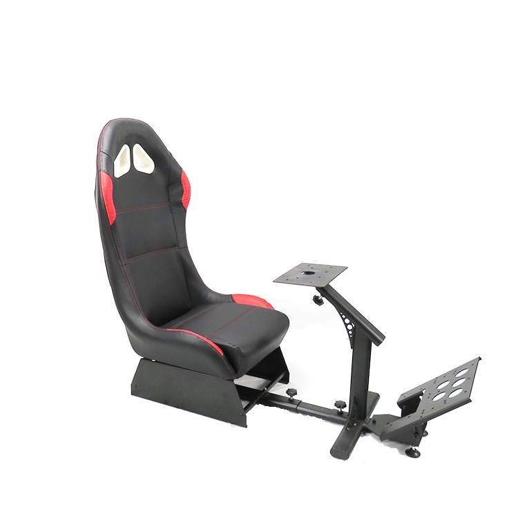 Folding steering wheel stand with gear shifter holder simple racing seat simulator