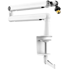 Fifine BM88W Low-profile Microphone Arm Stand With Cable Channeling, Handling Max 1.5kg Mics For Streaming, Podcasting (White) | BM88W |