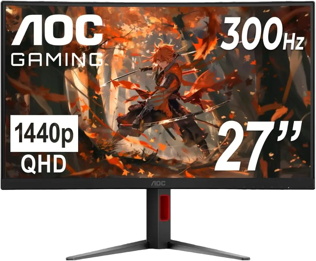 Aoc Cq27g4zh 27 Inch Qhd 2k 300hz 0.3ms Curved Gaming Monitor