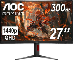 Aoc Cq27g4zh 27 Inch Qhd 2k 300hz 0.3ms Curved Gaming Monitor