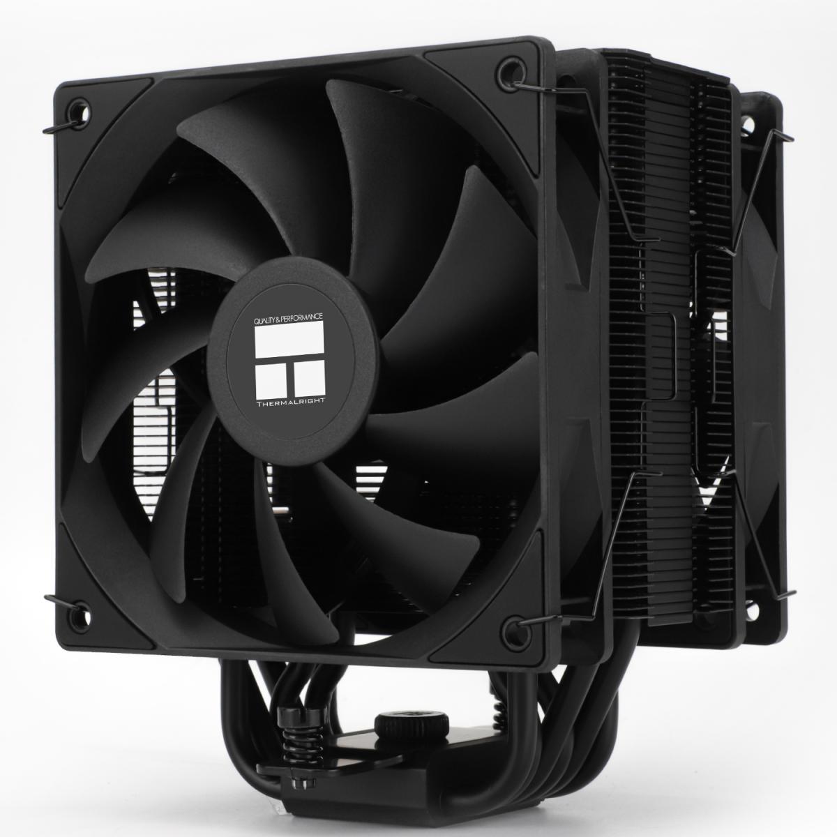 Thermalright Burst Assassin 120 EVO DARK CPU Air Cooler, Single Tower w/ 6x 6mm Heat Pipes & High Performance Dual Fan | Burst Assassin 120 EVO DARK | - CompuMe