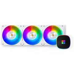 Thermalright Frozen Horizon 360 WHITE ARGB CPU Liquid Cooler, High Performance AIO w/ 3x TL-B12W-S | Frozen Horizon 360 WHITE ARGB | - CompuMe
