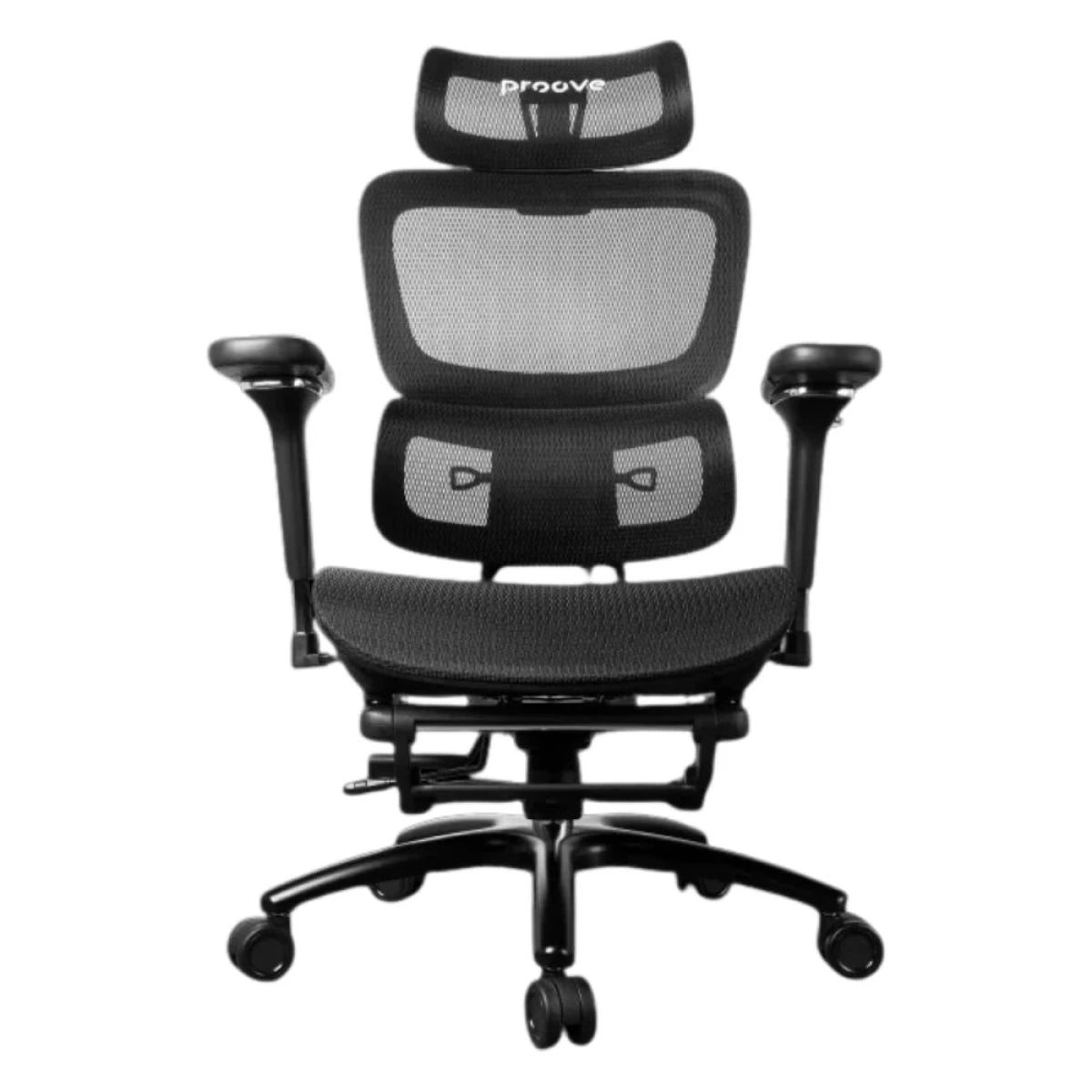 Proove P&L Ergonomic Office Chair with 5D Armrests & Footrest – Black (ECPL0001001)