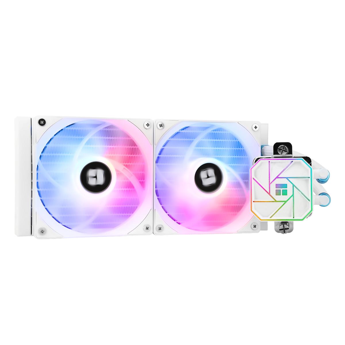 Thermalright Aqua Elite 240 White V3 ARGB CPU Liquid Cooler, High Performance AIO w/ 2x TL-C12W-S V2 Fans, LGA1700